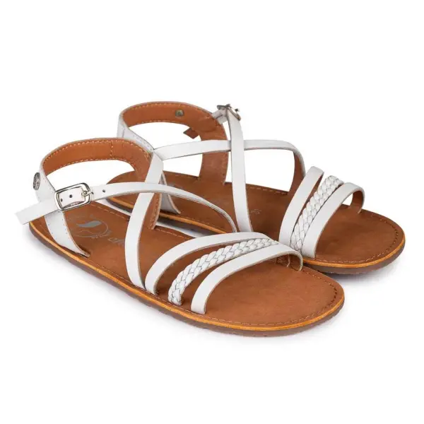 Sandalias barefoot Tulum blanco de Chetto - 1
