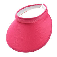 Sombrero De Verano Moda Para Mujer Ajustable Con Visera Protección Solar Para Playa Y Exterior Estilo Casual Color Sólido - details 4