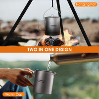 Nueva Taza De Agua De Titanio Ultraligera 750ml Con Tapa Y Manija Plegable Para Camping Y Picnics Deporte Al Aire Libre - details 1