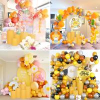 5pcs Soportes De Cilindro Para Decoración De Cumpleaños Y Bodas Cubiertas De Spandex Metálicos Elásticos Sin Estantes - details 4