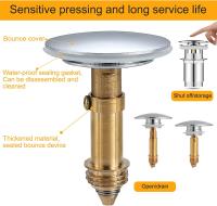 Desagüe emerging Click-Clac de 66 mm para fregadero de baño, fregadero de Cocina, Desagüe de fregadero, Desagüe de fregadero - details 1
