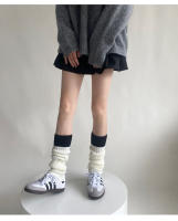 Calentadores De Piernas Lolita Para Mujer Estilo Coreano Otoño Invierno Tejidos a Mano Cubren El Pie Socks JK Y2k Punk Gótico Leggings Boot Cuffs - details 14