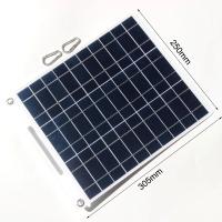 Placa Solar De 100W Con Placa Solar Móvil 5V Tarjeta Solar Dual USB Para Banda De Mochila Suministro De Energía Móvil Al Aire Libre Panel Solar Rígido De Silicio Monocrómico - details 2