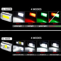 Linterna Frontal LED Recargable 3 En 1 Luz Blanca Roja Verde Impermeable IP65 Para Camping Ciclismo Pesca - details 3