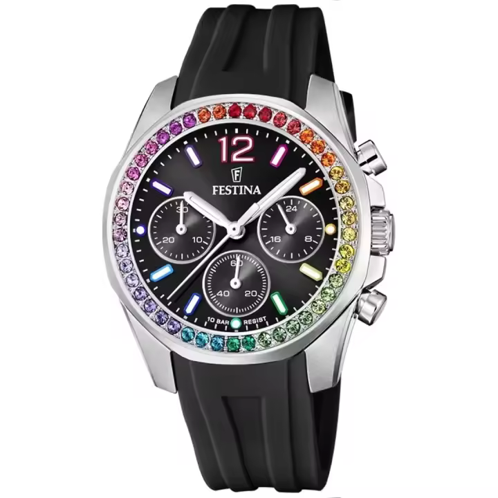 Reloj FESTINA F20610/3 Novios Collection Para Mujer Esfera Negra - 1