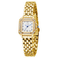Reloj De Cuarzo Para Mujer Marca Popular Moda Casual Pulsera De Acero Inoxidable Con Marcadores Arábigos Resistente Al Agua - details 7