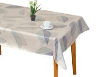 Hulehule Tex - Mantel de Hule 'Huletec' Azul y Beige Sobre Fondo Blanco - Antimanchas - details 1