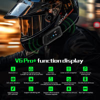 Casco De Motocicleta EJEAS V6 pro plus Con Intercomunicador Bluetooth 800M Para 6 Conductores Impermeable Compatible Con Todos Los Cascos - details 1