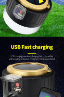Luz De Emergencia Recargable USB Solar Para Camping Exterior Luz Remotamente Controlada Impermeable Con Batería Incluida - details 6