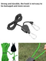 4pcs Correa Ajustable De 8 Pulgadas Para Colgar Lámpara De Planta En Vaso De Cultivo Pulley Cuerda De Levantamiento Con Gancho - details 6