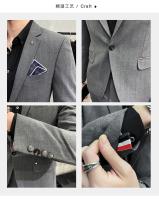 Traje De Boda Para Hombre De Alta Calidad Dos Piezas Traje De Negocios Casual Banquete Ensemble De Lujo Con Pantalones - details 2