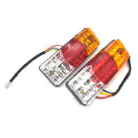 Luz Trasera LED Impermeable Para Motocicleta 12V Con Señal De Freno Y Volteo En 3 Colores Luz De Cola De Automóvil - details 1