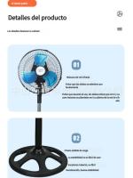 Ventilador eléctrico tres en uno de 12 pulgadas, ventilador doméstico para niños, ventilador de piso con vibración vertical - details 4