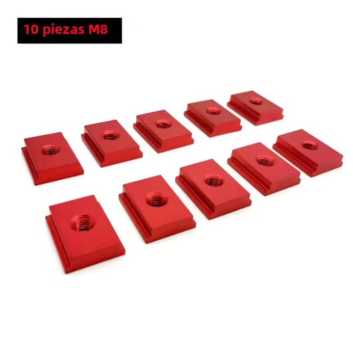 10PCS T-Slider Para Riel De Miter Aleación De Aluminio Juego De 10 Piezas De T-Slot Nut Para Herramientas De Carpintería Y Jigs - 1