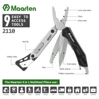 Maarten Multi-Herramienta 9-en-1 Cuchillo De Bolsillo De Acero Inoxidable Con Destornillador Acrílico Para Camping Y Sobrevivencia - details 1
