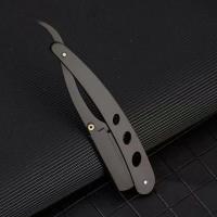 Cuchillo De Afeitar Manual De Acero Inoxidable Para Peluqueros Soporte De Cuchillo De Afeitar Para Afeitar La Cara Y Cortar El Cabello Herramienta De Peluquería Para Hombres - details 3