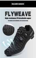 Zapatos De Ciclismo Para Hombre 2024 Suela De Goma Indor Entrenamiento Deportivo Mujer MTB Bicicleta De Montaña Carreras De X-Country Zapatillas Transpirables Tamaño True Fit - details 4