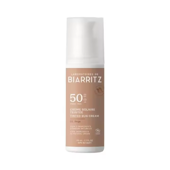 Laboratorios Biarritz Crema Solar Facial Color Beige FPS50 Alga Maris 50ml. - 1