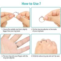 Ajustador De Tamaño De Anillo De Silicona Invisible Transparente Con 8 Tamaños Fijador Tensión Espaciador De Joyería Herramienta De Ajuste - details 23