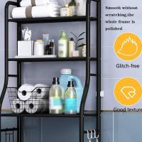 Organizador De Baño De 3 Niveles Sobre El Inodoro 160x50cm , Estante De Almacenamiento  Impermeable  Estante Organizador Multiusos  Ahorra Espacio con 3 Baldas  Patas Ajustables en Altura - details 2