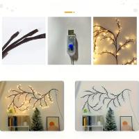 1PC Luces De Ramas De Árbol Con 96 LEDs USB 8 Modos Colores Para Decoración De Bodas Dormitorio Lámpara De Cadena Colorida - details 0