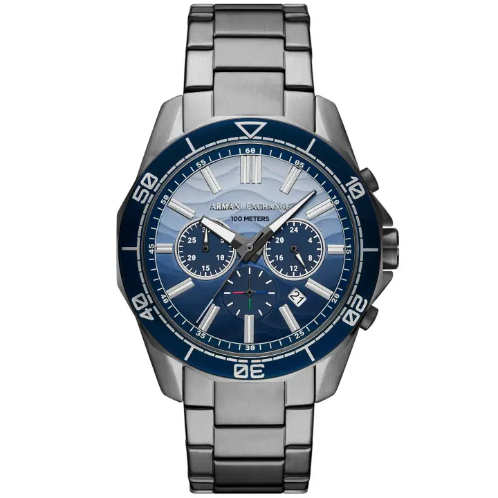 Reloj de hombre AX1967 cronógrafo de acero gris - 1