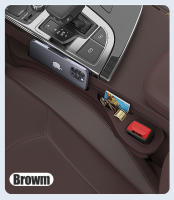 Organizador De Asiento De Coche Relleno De Ranuras Multifuncional Estuche De Almacenamiento Interior Decoración De Coche - details 11