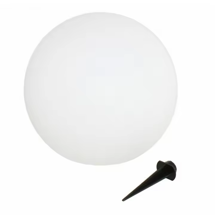 Gerimport Lámpara Solar Bola Jardín 2 Leds RGB 20 Cm - Iluminación Exterior - 1