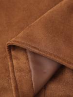 Chaqueta Casual Para Mujer ZBZA Marrón Vintage Con Pochetes Y Cuello En V Simple Breasted De Manga Larga Outerwear Slim Para Primavera Y Otoño - details 15