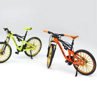 Mini Bicicleta De Acción 1:10 Para Adultos Y Niños Juguete De Simulación De Carreras Con Doble Rueda Regalo Para Niños Colección De Montaña De Bicicleta De Metal - details 0