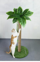 Poste De Rasguñar Para Gatos 24" Con Ropea De Sisal Premium Dos Bolas Colgantes Interactivas Y Bola De Resorte Juguetes Para Gatos - details 0