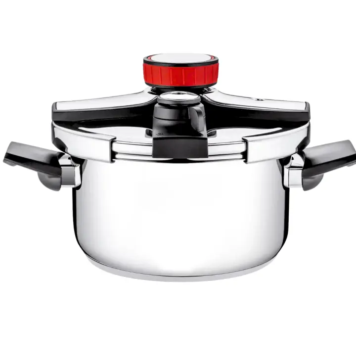 Olla a Presión Super Rápida 8 litros , Válvulas de seguridad, valido para todo tipo de cocina, Full inducción acero 18/10 - 1