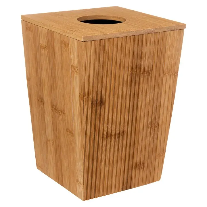 Cubo de Tierra Desconocido 6L - Fabricado en Bambú - Color Beige - 1
