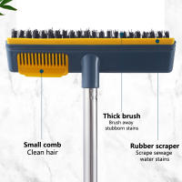 Cepillo De Limpieza Multifuncional 2 En 1 Para El Hogar Con Mango Ajustable Limpieza De Piso Y Baño Herramientas Ecológicas Para Azulejos - details 6