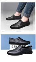 Zapatos Casuales Para Hombre En Cuero Suelto Antideslizantes Transpirables Para Caminar Y Conducir En Exterior Zapatos De Oficina Y Trabajo - details 7