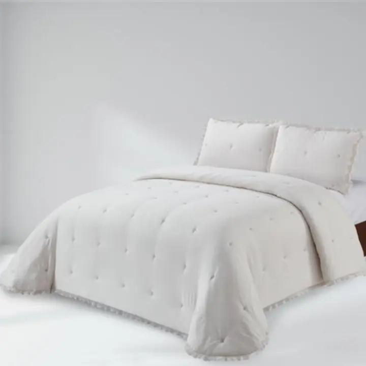 BLANCO NUMERO UNO Edredón Bergamo Stonewash Clara Vidal - 1