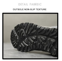 Botas De Invierno Para Hombre Con Peluche Alta Calidad Botas De Nieve De Caña Baja Botas De Trabajo De Goma Botas De Zapatillas Con Forro De Plush Talla Verdadera - details 9