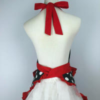 Delantal Lindo Con Bolsillos Estilo Retro Rojo Con Puntos Para Navidad Sin Mangas Ajustable Para Cocinar Y Limpieza Para Mujeres Y Niñas - details 12
