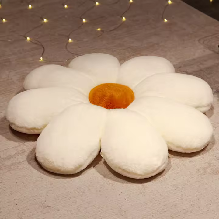 Cojín De Silla Pequeño En Forma De Margarita 50cm Almohada Para Piso Tatami Sofá Asiento Cojín Para Cama Y Espalda Decoración Del Hogar Para Adultos - 1