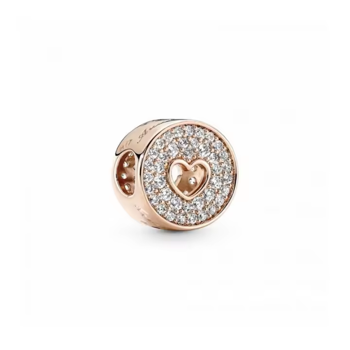 Charm Pandora Aniversario Pavé y Corazón - 781977C01 - 1