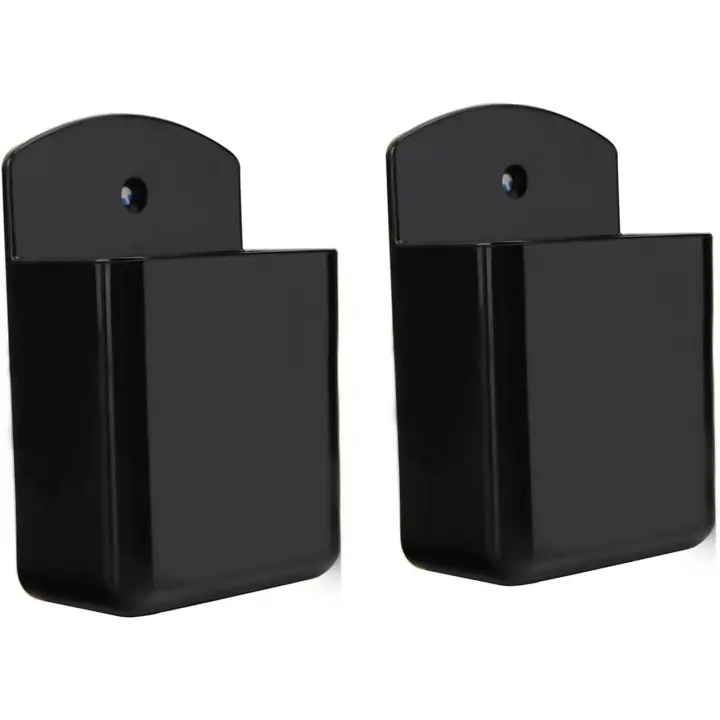 Paquete de 2 autoadhesivo TV aire acondicionado Control remoto titular montaje en pared caja almacenamiento organizador - 1