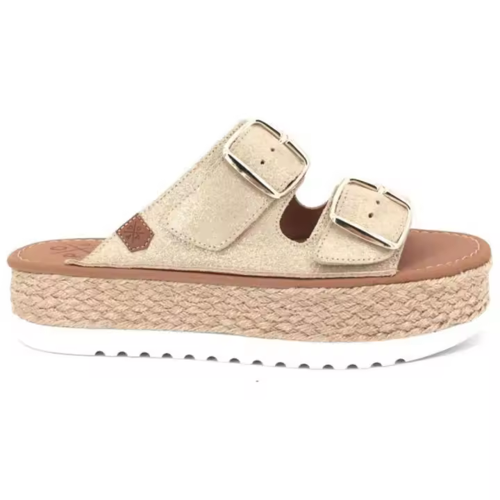 Sandalias Popa Collao para mujer en color dorado - 1