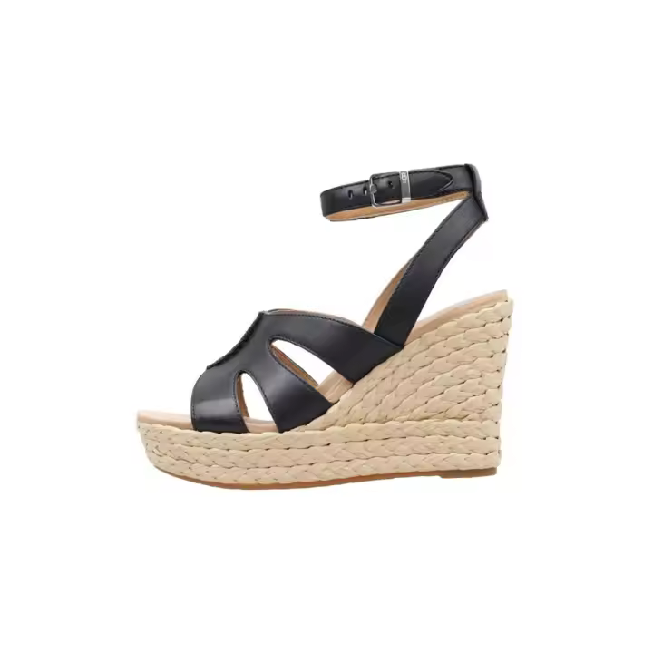 UGG CARRENA  Alpargatas Con Cuña Mujer Negro - 1