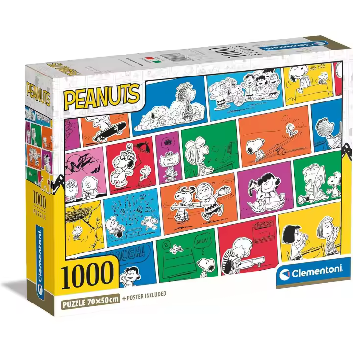 Clementoni - 39803 - Puzzle Peanuts - Puzzle Adulto 1000 Piezas Desde 14 años Made in Italy - 1
