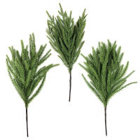 Corona De Piñon Artificial De Navidad De 45 CM Ramas Verdes Falsas De Pino Norfolk Para Decoración Interior De Hogar Y Exteriores - details 9