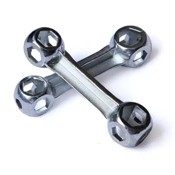 Llave hexagonal para bicicleta de aleación 10 en 1, herramienta de reparación portátil en forma de hueso de perro, 2 uds. - 1