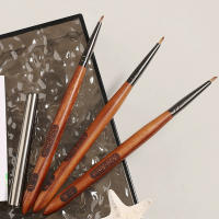 Pincel De Uñas Triangular 1Pc Para Arte De Uñas Con Punta 3D Para Fototerapia Acrílica UV Gel DIY Herramientas De Manicura - details 8