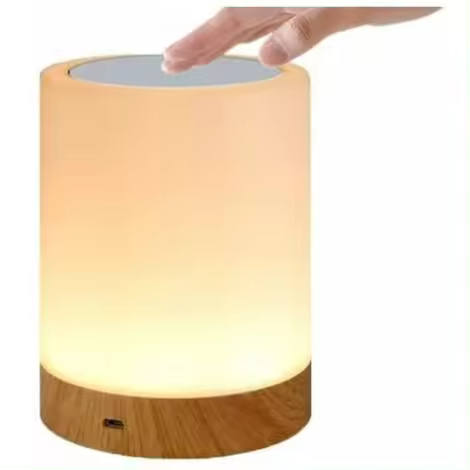 Lámpara táctil LED con sensor RGB que cambia de color y puerto de carga USB - 1