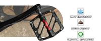 Pedales De Bicicleta BUCKLOS 3 Rodamientos Plataforma Plana Ultraligera Antideslizante Para MTB BMX Y Ciclismo En Carretera Material De Aluminio Color Negro/Gris/Rojo/Azul/Morado - details 7