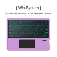 Teclado Bluetooth Sin Frenos HUWEI Para Android iOS Windows Touchpad Retroiluminado Portátil Compatible Con Tablet iPad Laptop Teléfono - details 10
